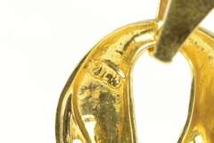 14K Yellow Gold Diamond Eyed Slouched Puma Cougar Jaguar Pendant