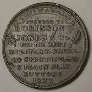 1833 American Institute Medal Robinson's Jones & Co. Attleboro, MA. Circulated.