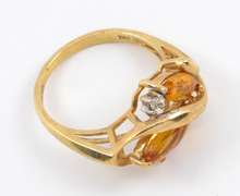 Sweet Marquise Citrine Ring