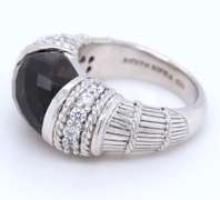 Judith Ripka Sterling Silver Smokey Topaz Ring