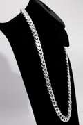 Italian Sterling Silver 10mm Miami Cuban Link Chain 24 Inch