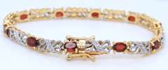 Vintage 925 Sterling Silver Cubic Zirconia Tennis Bracelet