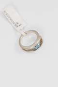 Sterling Silver Natural Blue Topaz Gemstone Ring Size 8