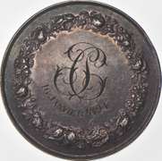 January 16, 1894 France Silver Marriage Token - Montagny