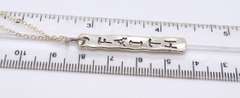 Vintage 925 Sterling Silver Faith Pendant on Chain Necklace