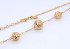 Italian 925 Sterling Silver Ball Necklace