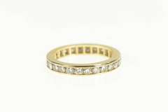 14K Yellow Gold 1.00 Ctw Diamond Eternity Anniversary Band Ring