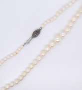 Graduated Pearl Necklace and Sterling Silver Pendant