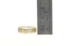 14K Yellow Gold 0.75 Ctw Baguette Diamond Wedding Band Ring