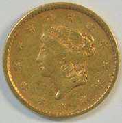 Collectible circulated 1851 US Type One $1 Gold Piece