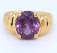 925 Sterling Silver Amethyst Ring