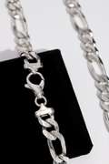Italian Sterling Silver 12mm Figaro Chain 22 Inch