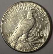 1927 Peace Silver Dollar Better Date, AU.