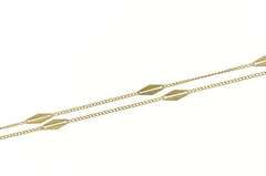 14K Yellow Gold 1.2mm Retro Fancy Link Statement Chain Necklace