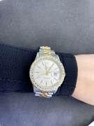 ELEGANT ROLEX OYSTER PERPETUAL  LADY-DATEJUST, TWO TONE GOLD JUBILEE BAND WITH 36 MM DIAL WITH DIAMOND BEZEL