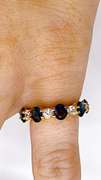Beautiful Blue Sapphire Eternity Band Ring