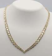 Vintage 925 Sterling Silver V Shape Chevron Necklace