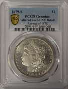 1879-S Morgan Silver Dollar Flashy PCGS Altered Surface Uncirculated Details. Rev of 1878