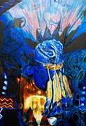 Ismail Khelalfa Original Oil on Canvas Native American Series