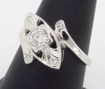 Vintage Diamond Bypass Ring