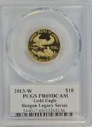 Fabulous 2013-W $10 Gold Eagle. PCGS PR69DCAM Reagan Signed