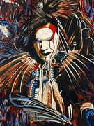 Ismail Khelalfa Original Oil on Canvas Native American Series