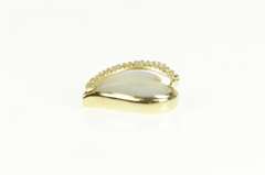 14K Yellow Gold Na Hoku Diamond Mother of Pearl Heart Pendant