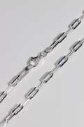 .925 Sterling Silver 3.2mm Paperclip Chain 16 Inches