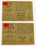 2 Bowman 1954 Football Cards