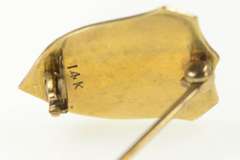 14K Yellow Gold Psi Omega Victorian Dentistry Enamel Lapel Pin/Brooch