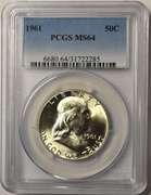 1961 Franklin Half Dollar PCGS MS64