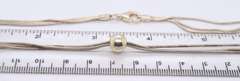 Italian 925 Sterling Silver Multi Strand Snake Chain Necklace