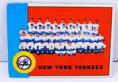 1962 New York Yankees Topps Team Baseball Card