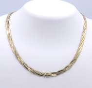 Vintage Italian 925 Sterling Silver Twisted Necklace
