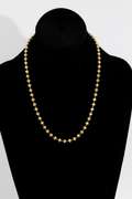 10K 5mm Mooncut Bead Gold Chain 20 Inch
