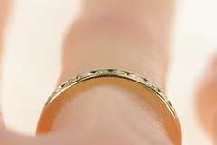 14K Yellow Gold 1.00 Ctw Diamond Eternity Anniversary Band Ring