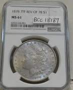 1878 7TF Rv 78 Morgan Dol NGC MS-61