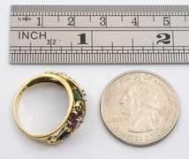 Floral Design Multi-Stone Ring