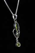 Sterling Silver Natural Peridot Gemstone Pendant