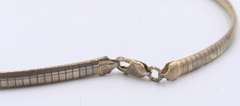 Vintage Italian 925 Sterling Silver Omega Necklace