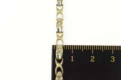 10K Yellow Gold 0.78 Ctw Diamond Baguette Hugs & Kisses Bracelet