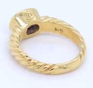 David Yurman 18kt Yellow Gold Iolite Ring