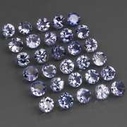 Heavy flashing 5.20ct diamond cut Tanzanite set