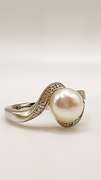 Fine Sterling Silver and Pearl Cocktail Ring