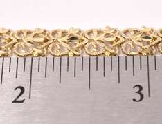 Ornate Fancy Link Braceelet in Yellow Gold