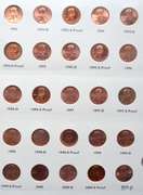 Full Red BU Memorial Cent Set 1959-2013