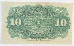 1863 US 10 Cents Fractional Currency - American Bank Note Co. N.Y.