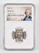 MS66 5FS 1947 Jefferson Nickel - Graded NGC