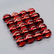 Incredible 8.62ct open color Mozambique Garnet cabochon set
