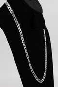 .925 Sterling Silver 8mm Super Flat Diamond Cut Curb Chain 24 Inches